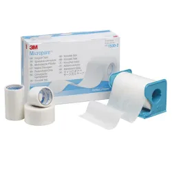 Micropore chirurgische tape 3M 2,5 cm x 5 m wit, met een dispenser